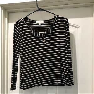 Thermal top with tortoise buttons